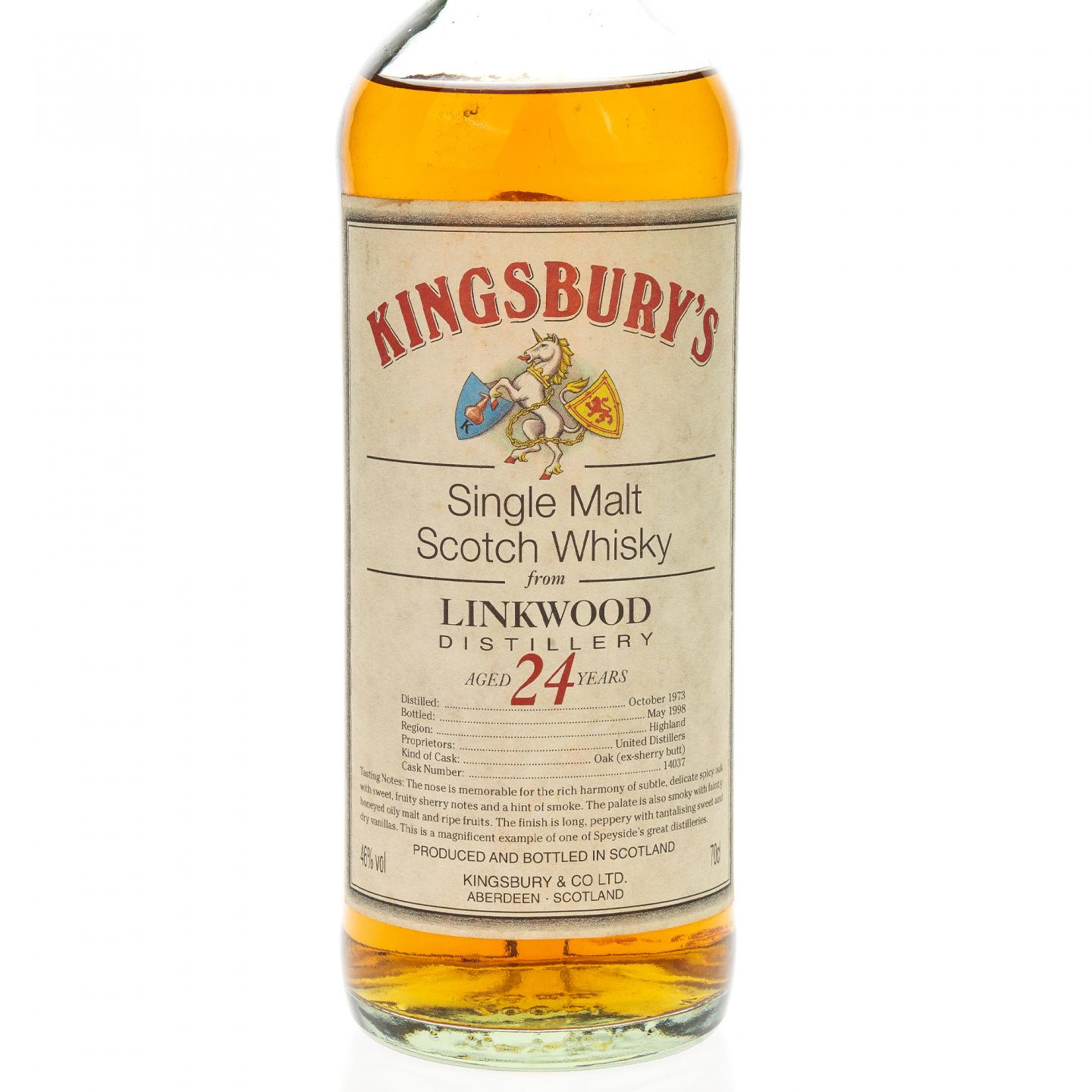 【威士忌】林可伍德 24年 1973-1998 Kingsbury