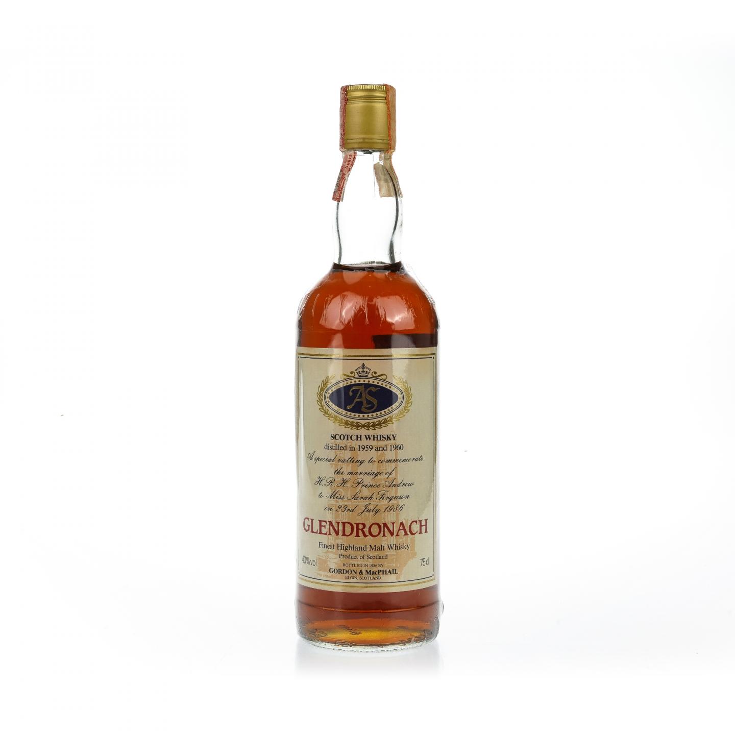 【威士忌】格兰多纳 1959/1960 GM 皇家婚礼典藏版 750ml