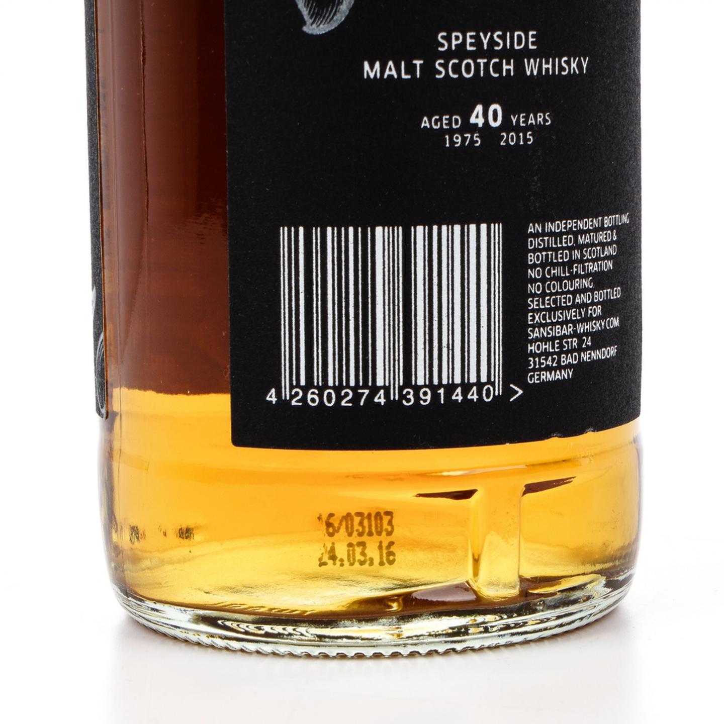 Speyside Region 40年 1975-2015 Sb 单桶