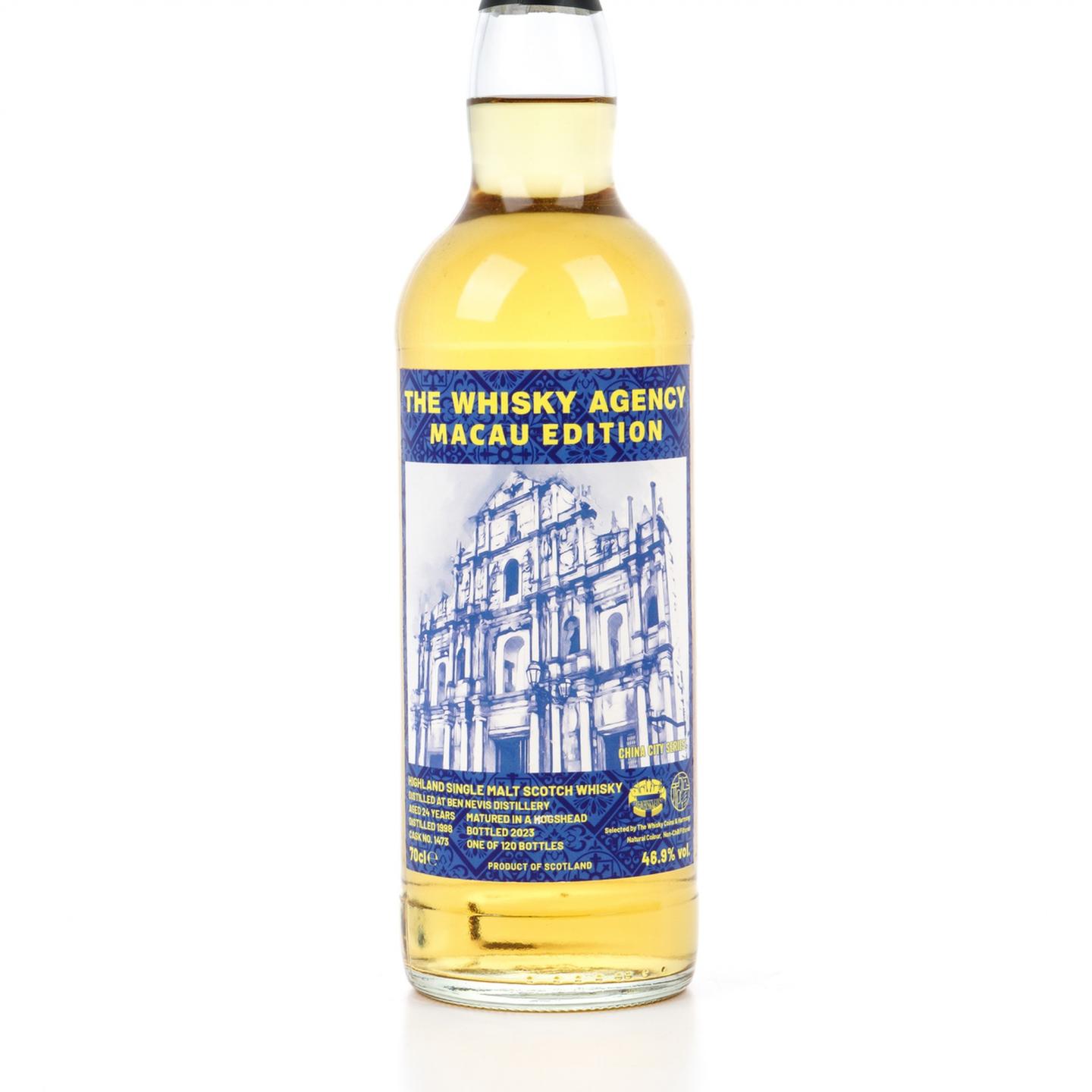 本尼维斯 24年 1998-2023 单桶#1473 The Whisky Agency 澳门版