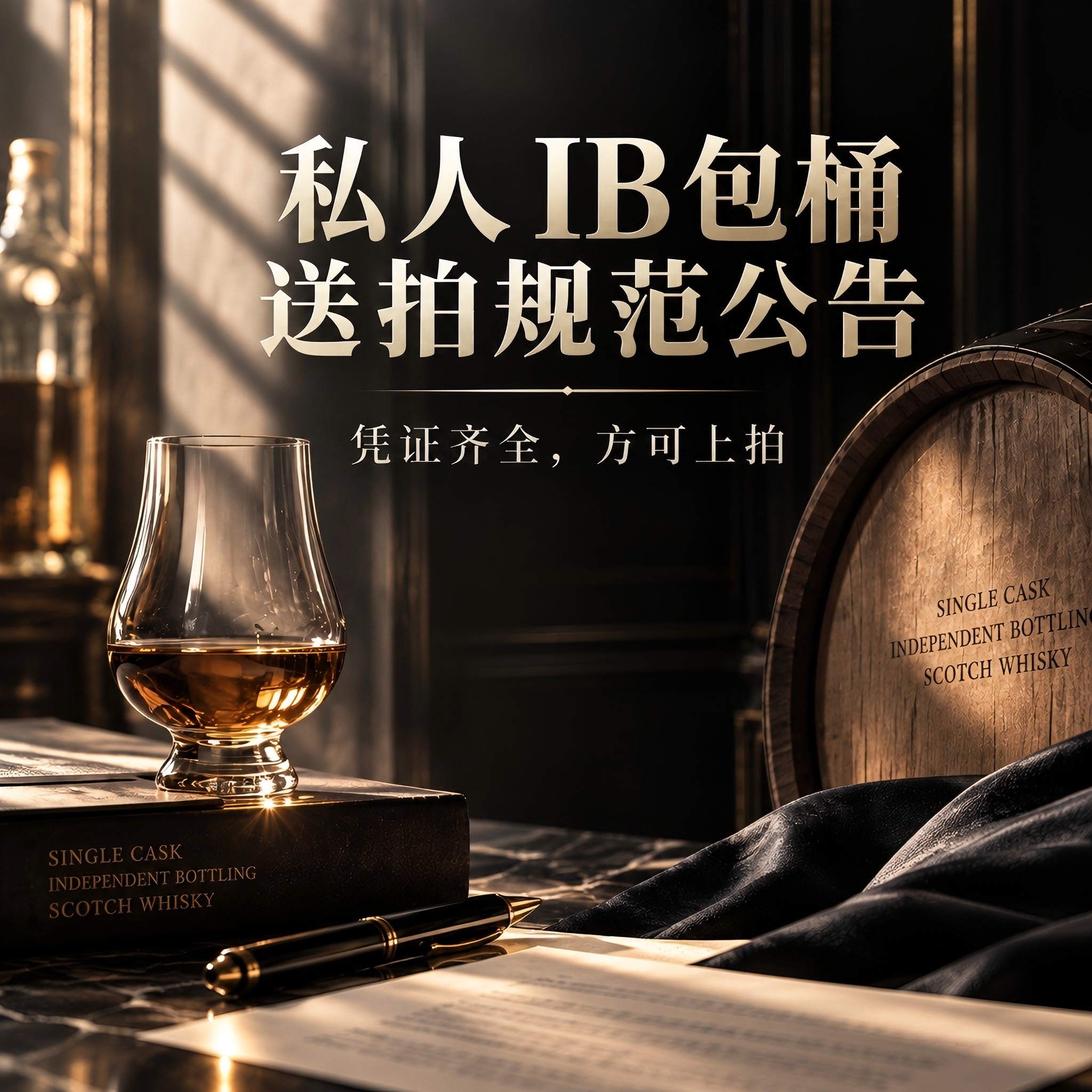 关于私人IB包桶威士忌送拍资料提交规范的公告