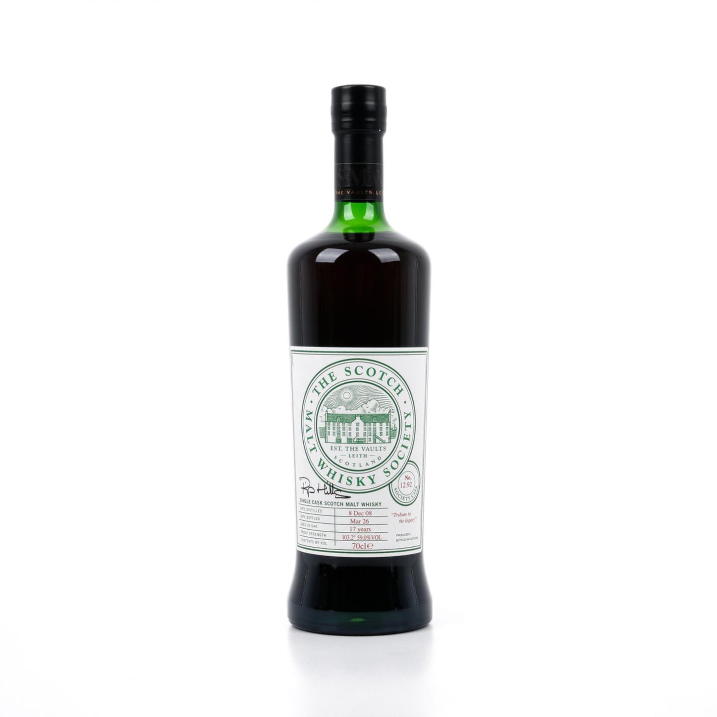 SMWS 12.92 本利亚克 17年 2008-2026