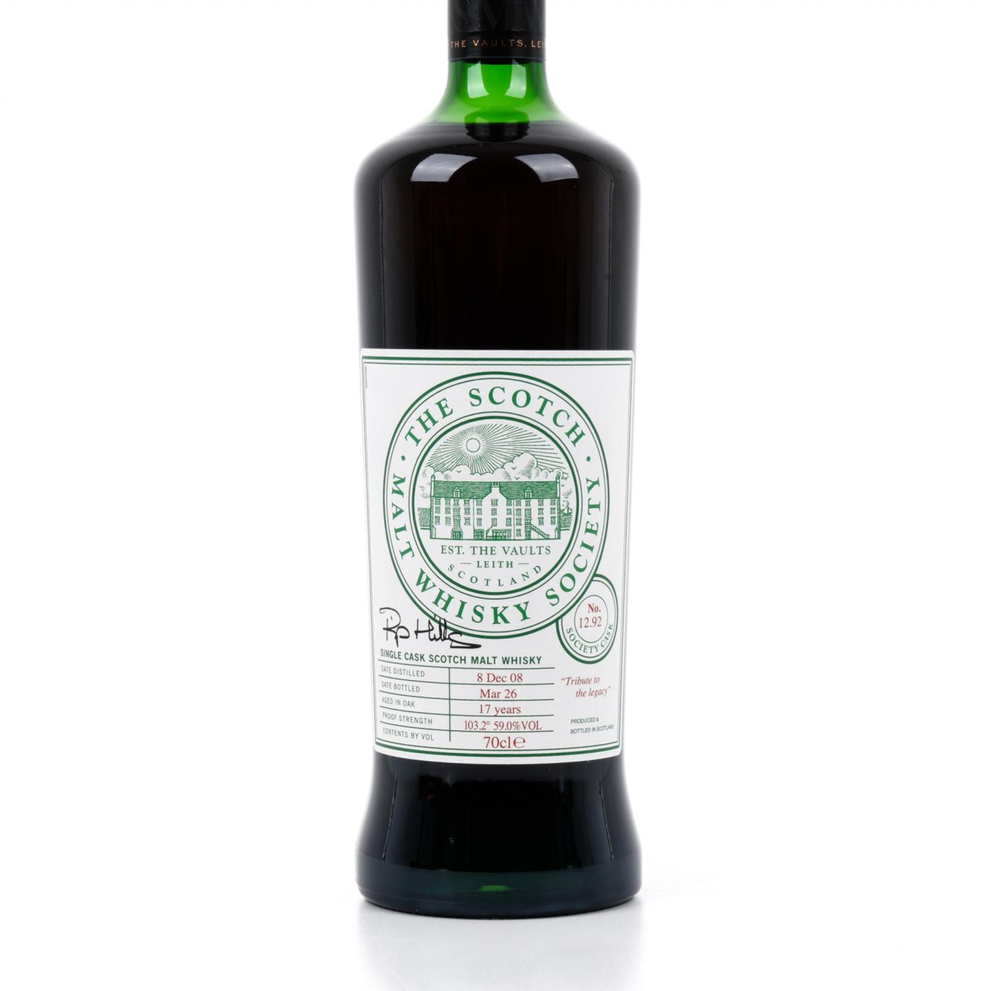 SMWS 12.92 本利亚克 17年 2008-2026