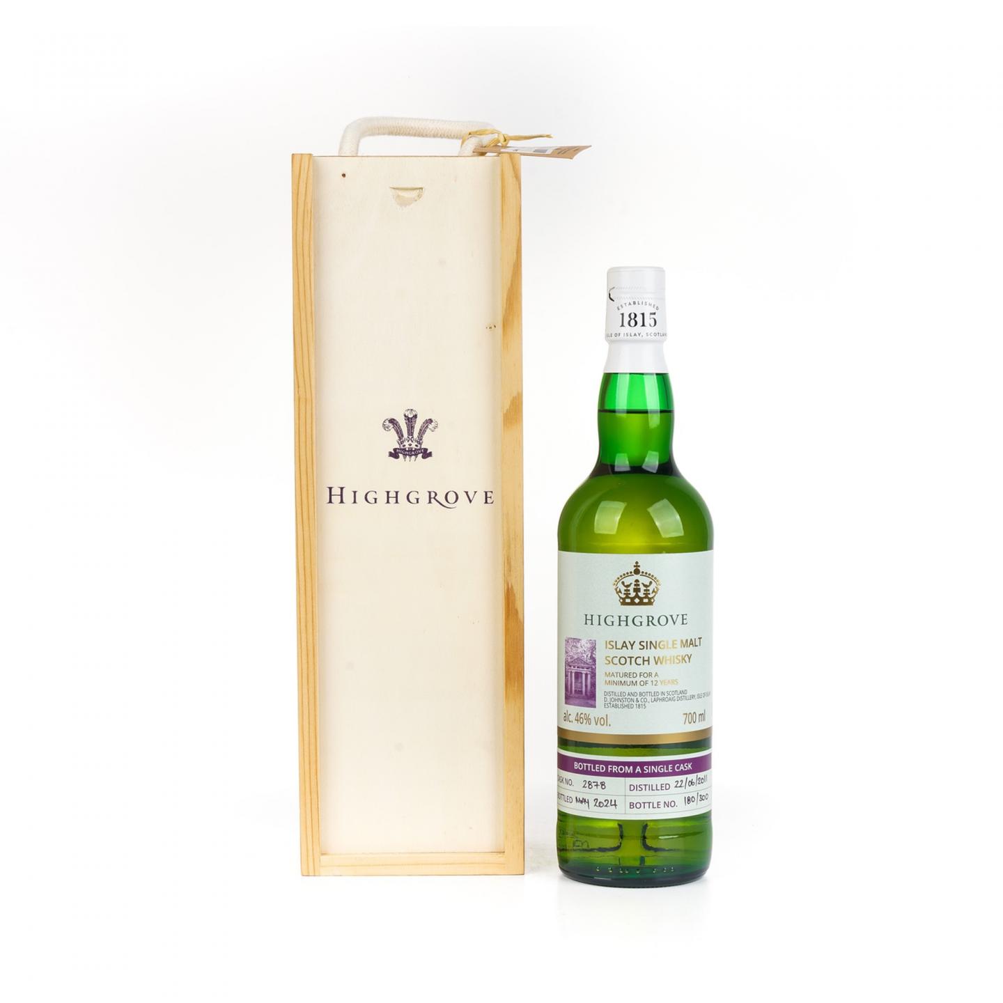 拉弗格 12年 2011-2024 Highgrove 单桶#2878 木盒