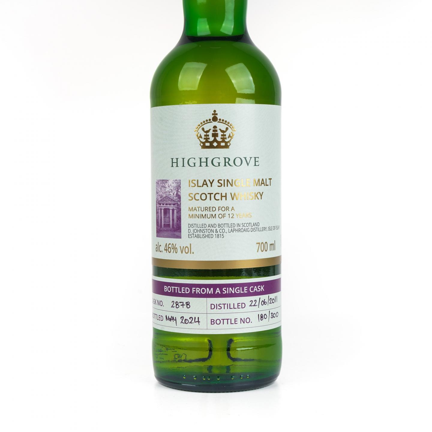 拉弗格 12年 2011-2024 Highgrove 单桶#2878 木盒