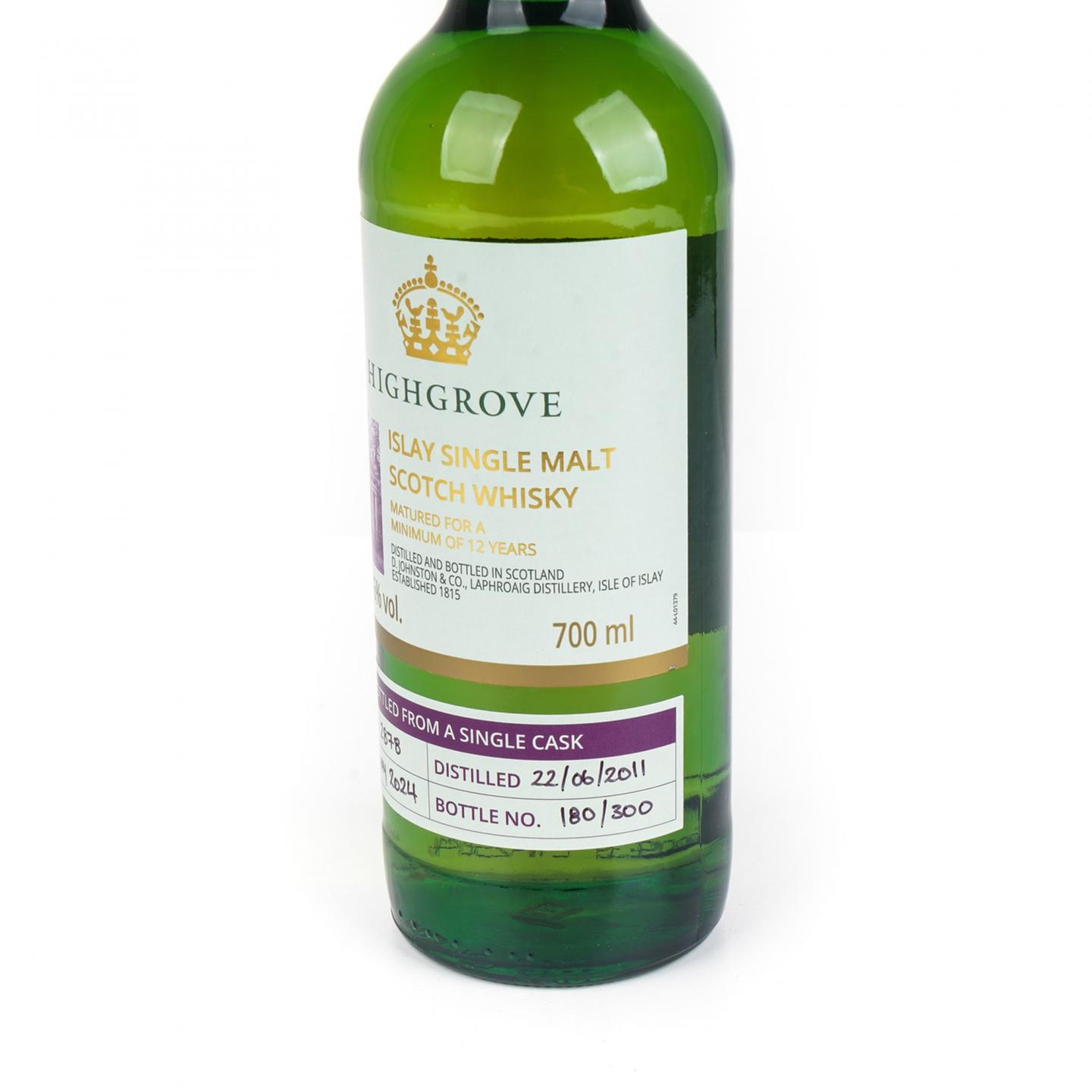 拉弗格 12年 2011-2024 Highgrove 单桶#2878 木盒