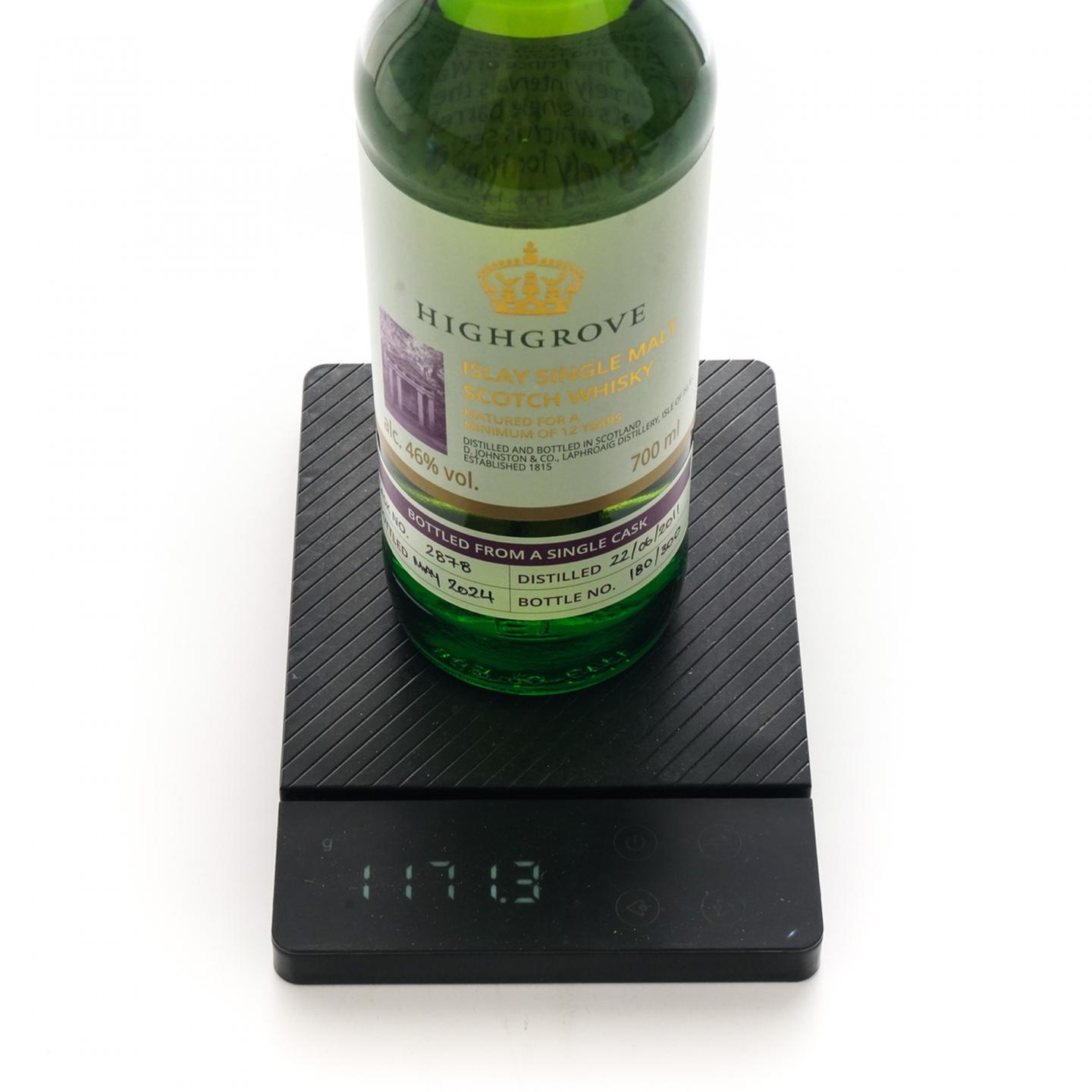 拉弗格 12年 2011-2024 Highgrove 单桶#2878 木盒