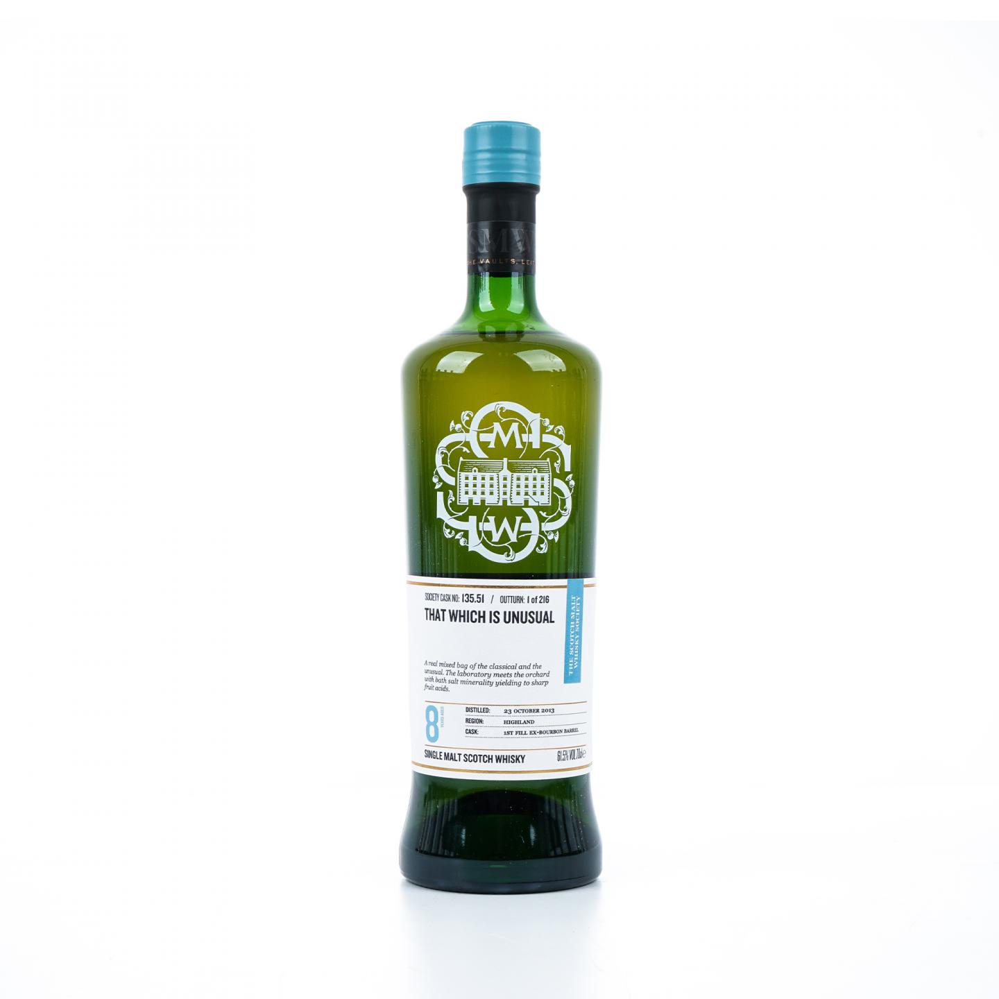 SMWS 135.51 罗曼湖 8年 2013 波本桶
