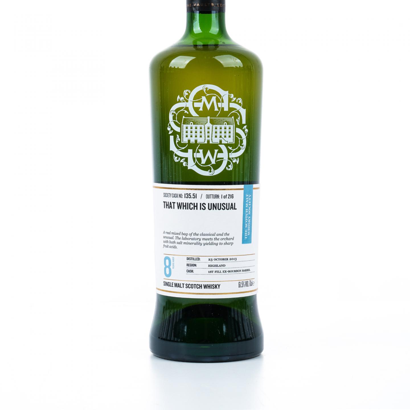 SMWS 135.51 罗曼湖 8年 2013 波本桶