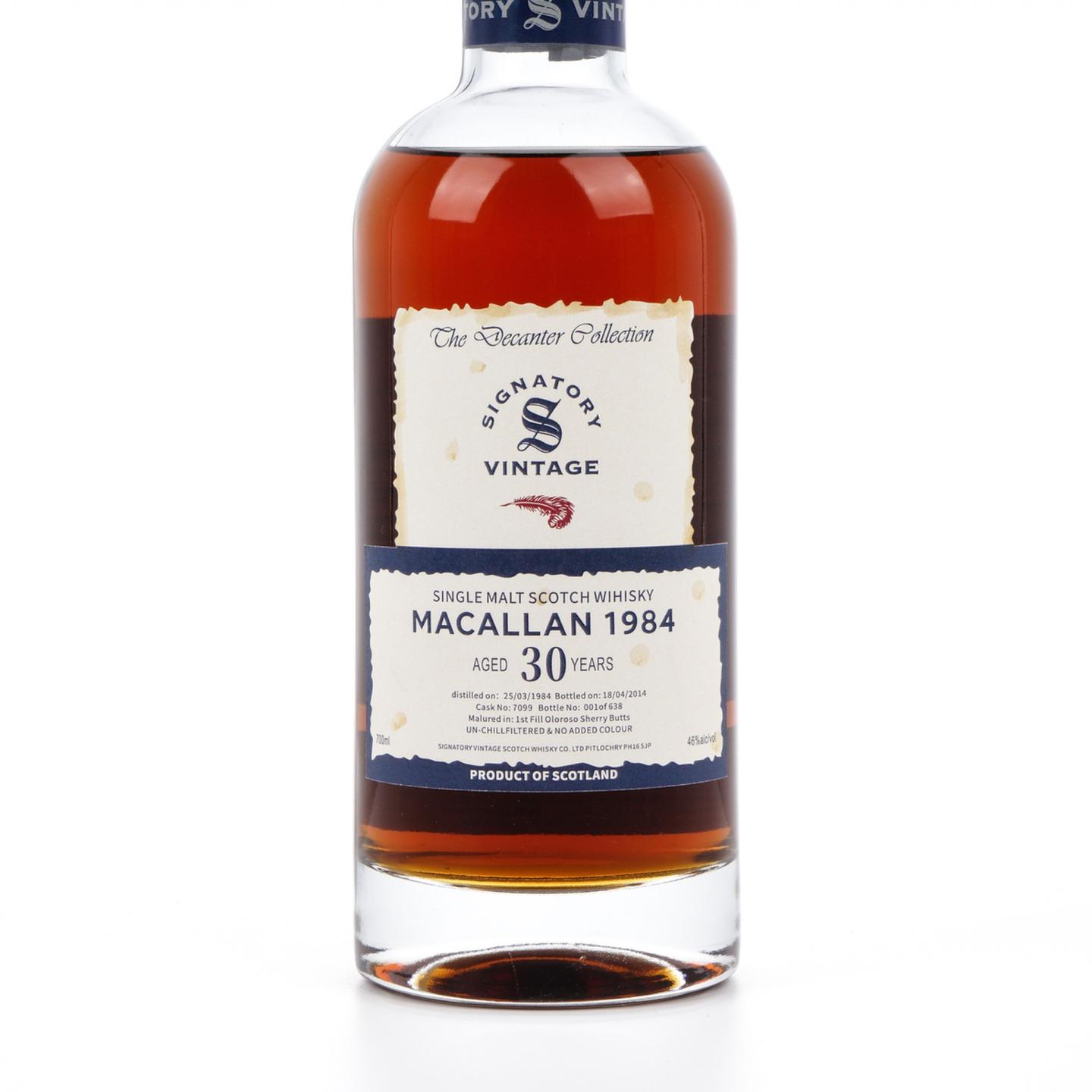 麦卡伦 30年 1984-2014 初填雪莉桶#7099 SV 700ml
