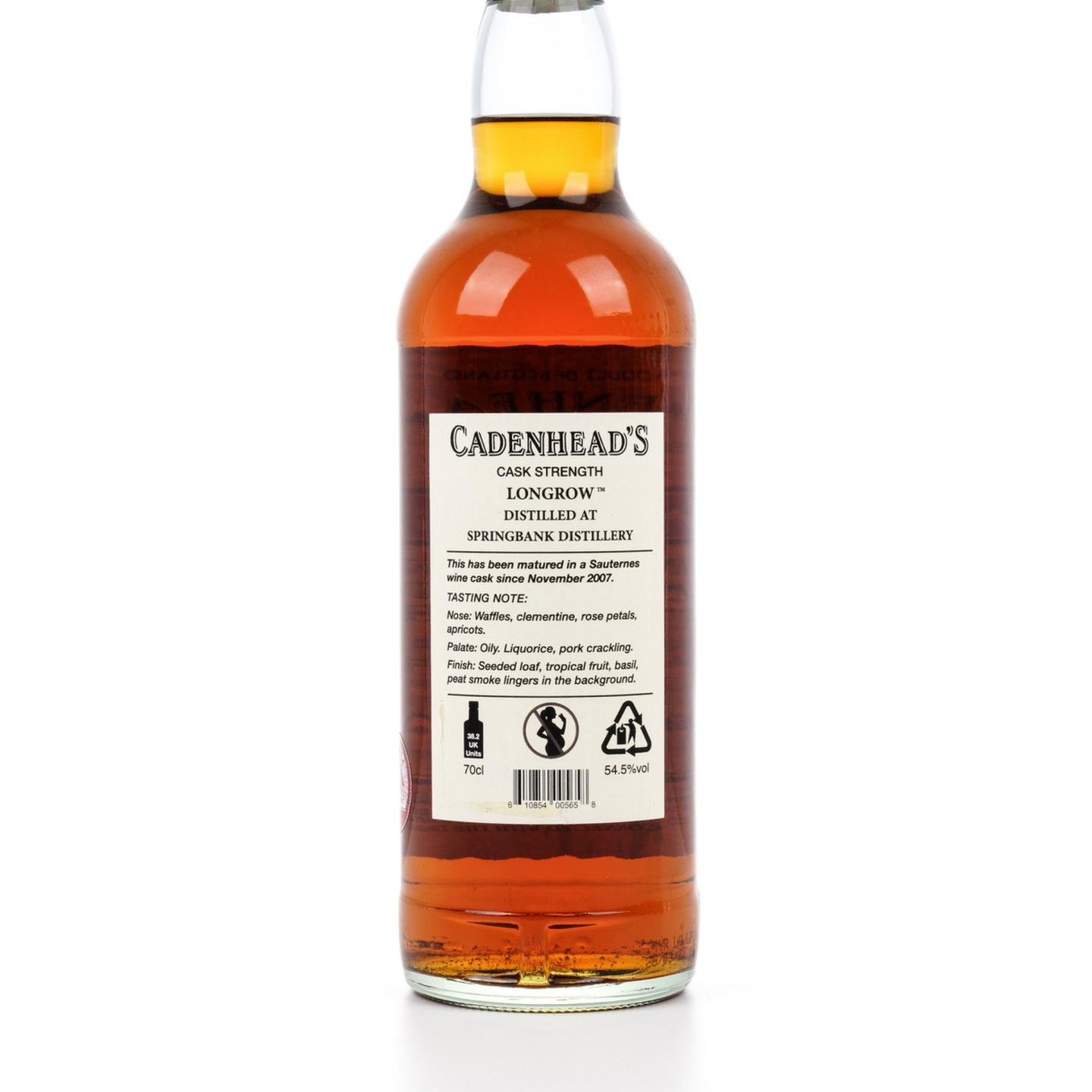 朗格罗 14年 2007-2022 Cadenhead 葡萄酒桶