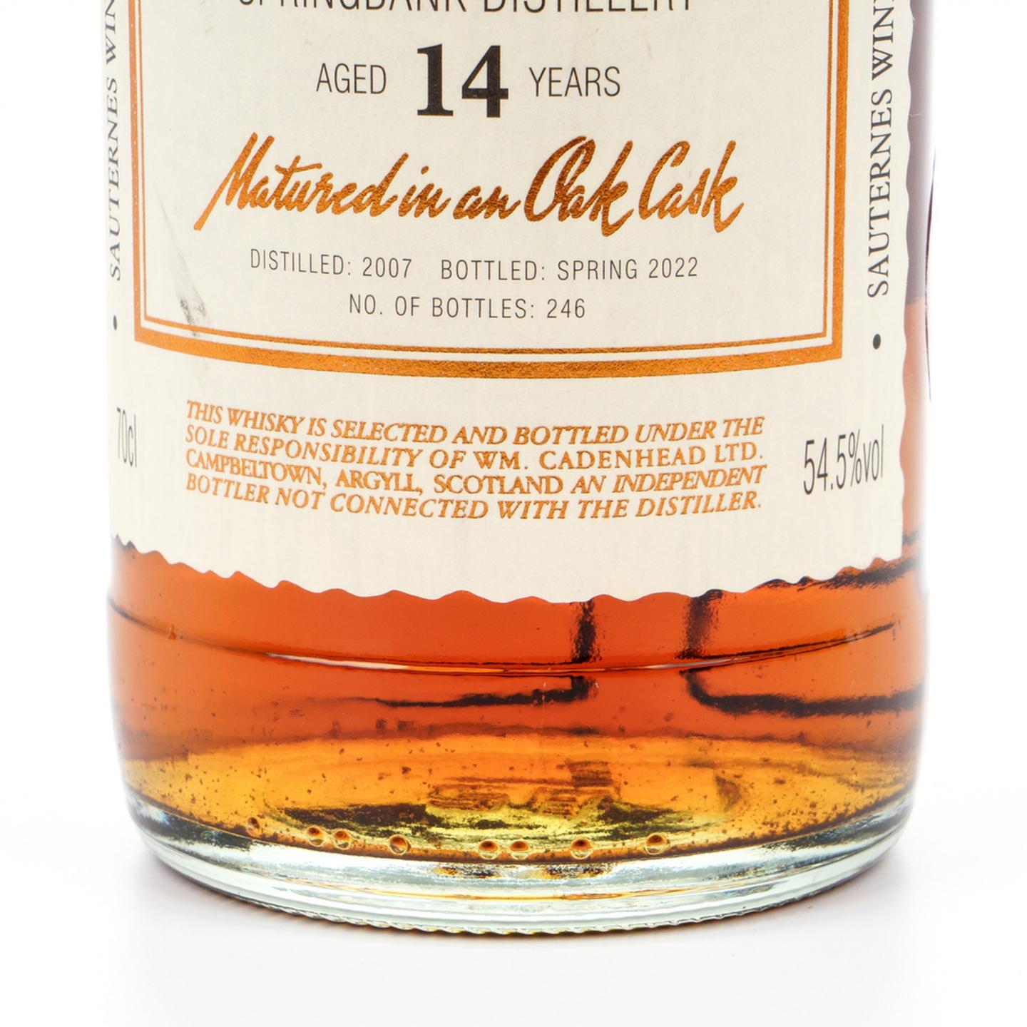 朗格罗 14年 2007-2022 Cadenhead 葡萄酒桶