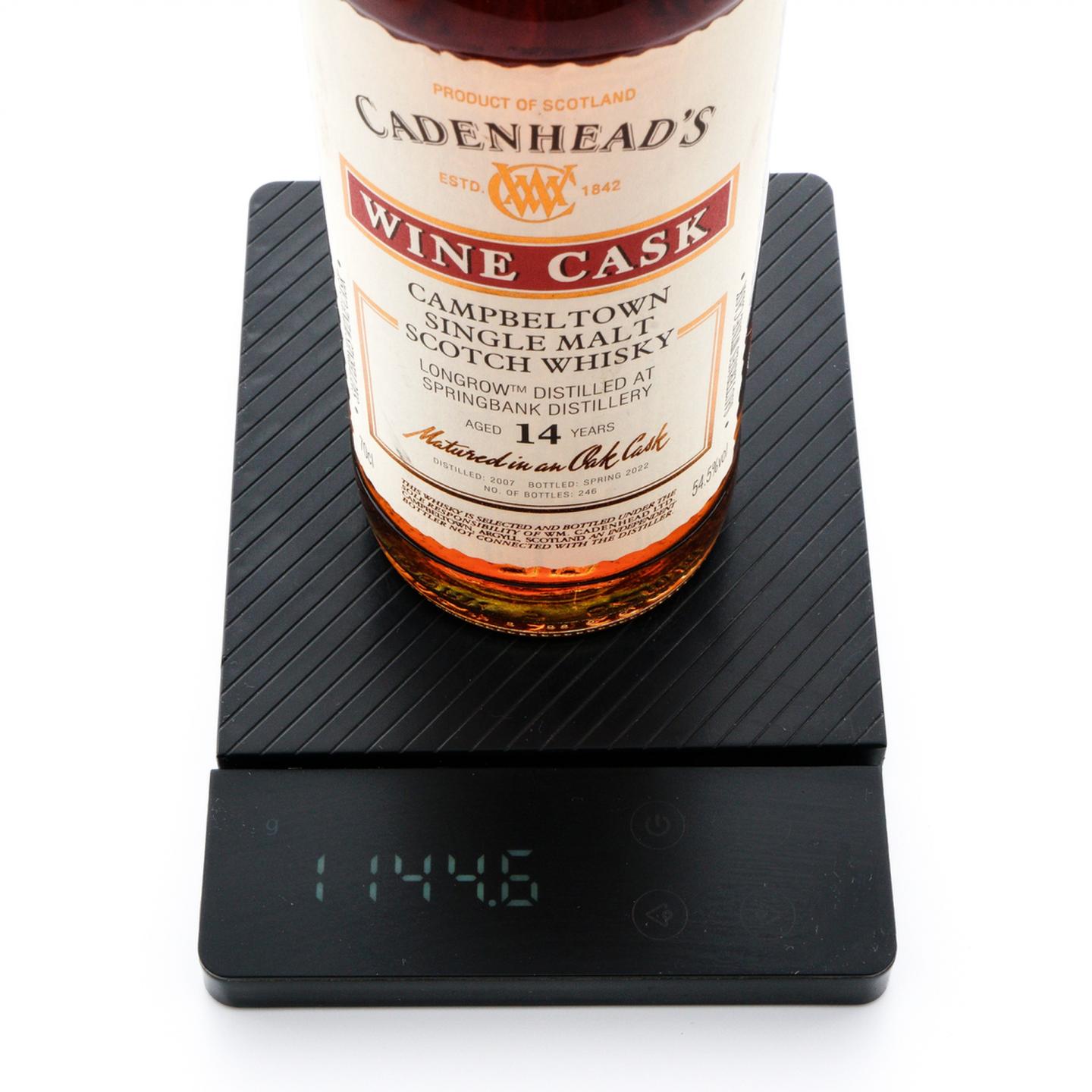 朗格罗 14年 2007-2022 Cadenhead 葡萄酒桶