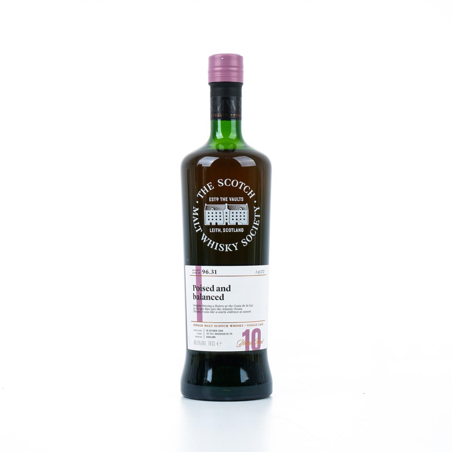 SMWS 96.31 格兰多纳 10年 2008 雪莉桶后熟 单桶 行货