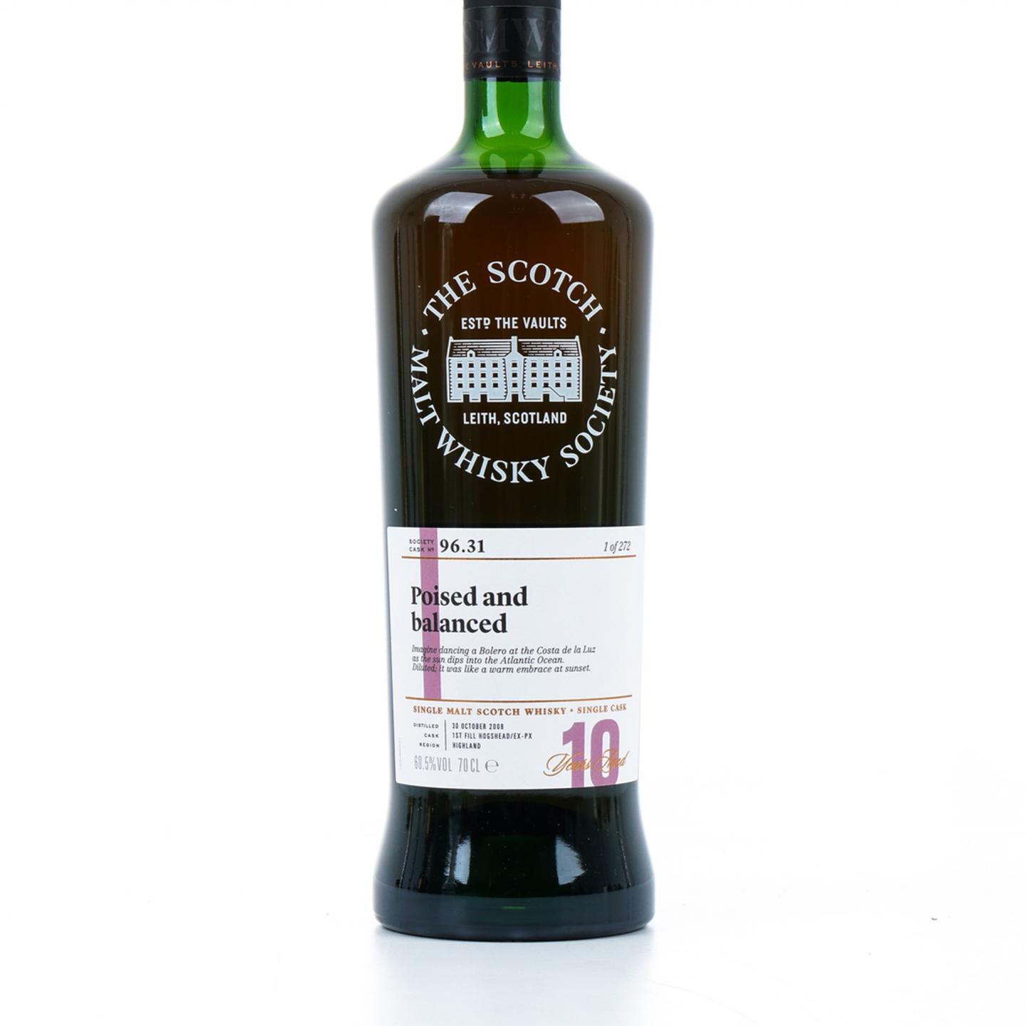 SMWS 96.31 格兰多纳 10年 2008 雪莉桶后熟 单桶 行货