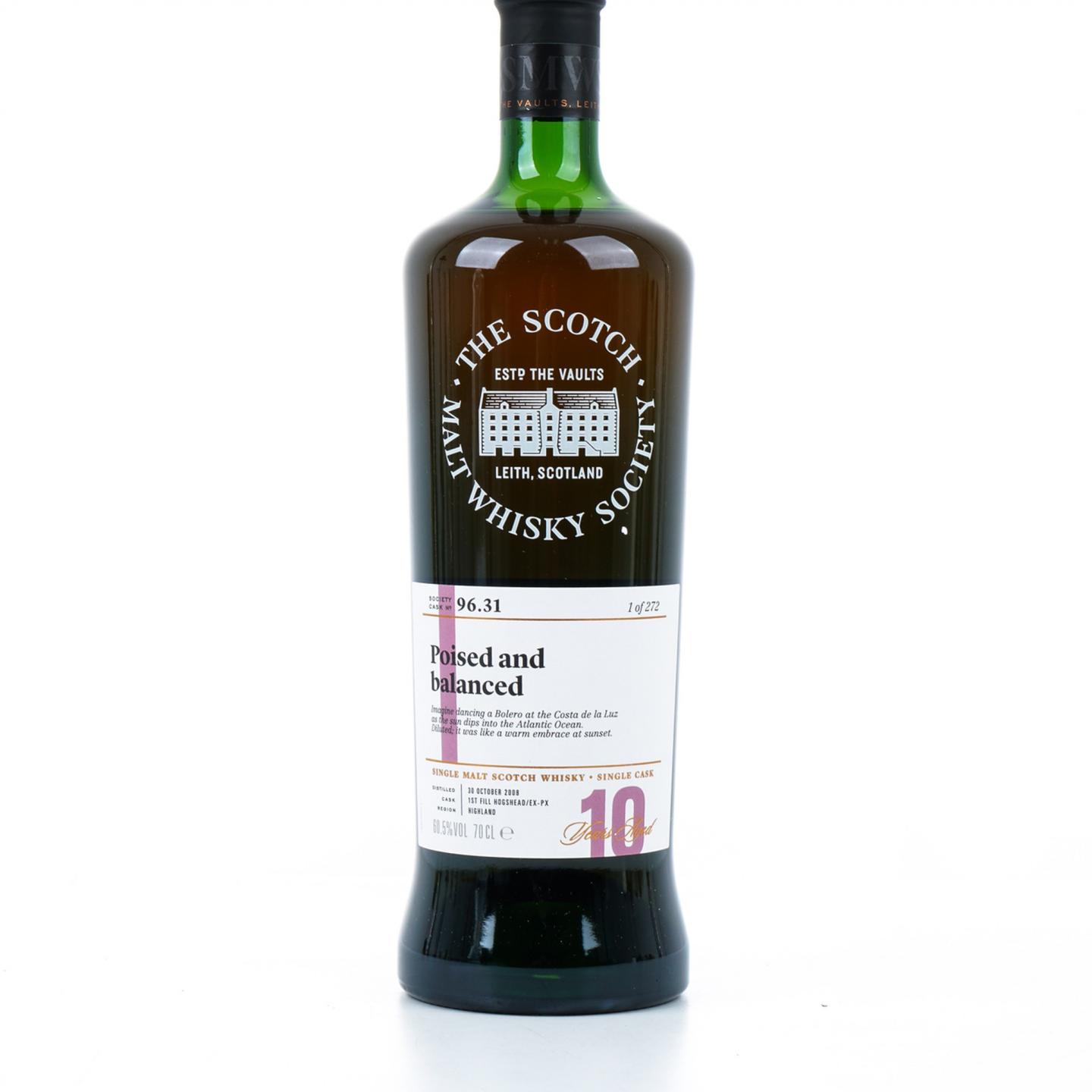 SMWS 96.31 格兰多纳 10年 2008 雪莉桶后熟 行货