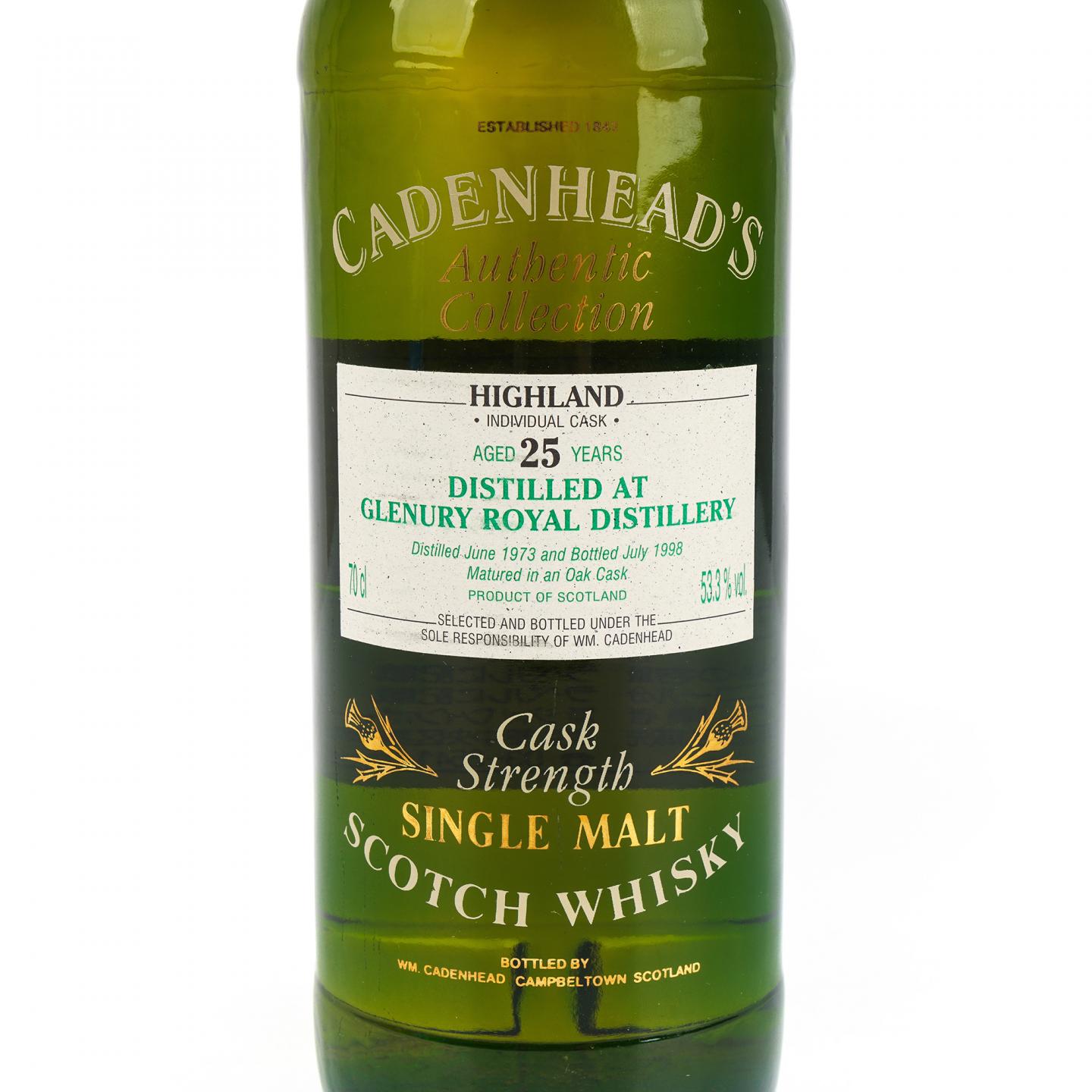 皇家格兰乌妮 25年 1973-1998 桶强 Cadenhead's