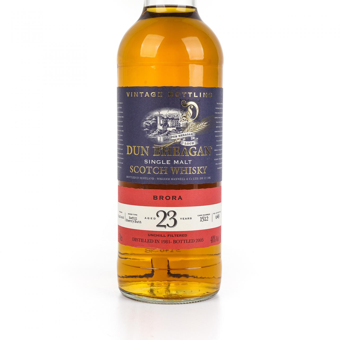 布朗拉 23年 1981-2005 Dun Bheagan 雪莉桶#1512