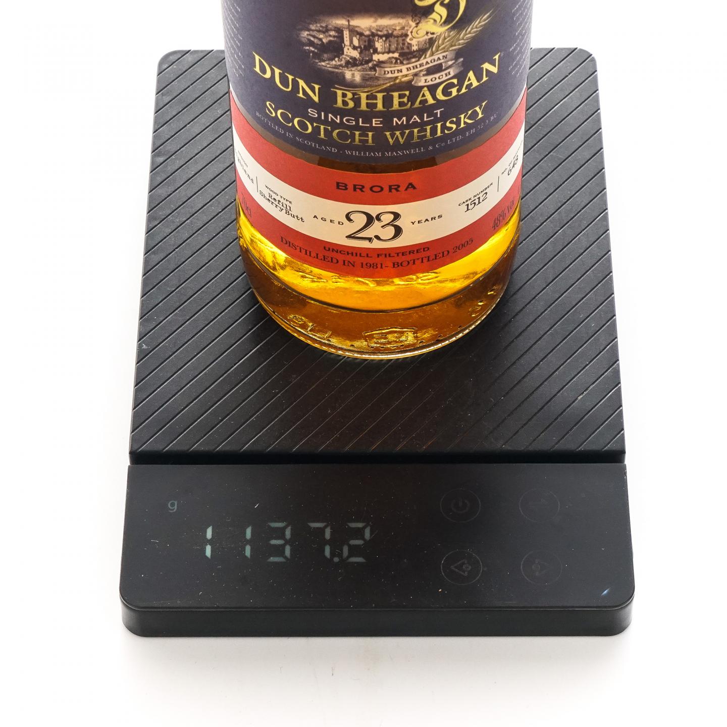 布朗拉 23年 1981-2005 Dun Bheagan 雪莉桶#1512