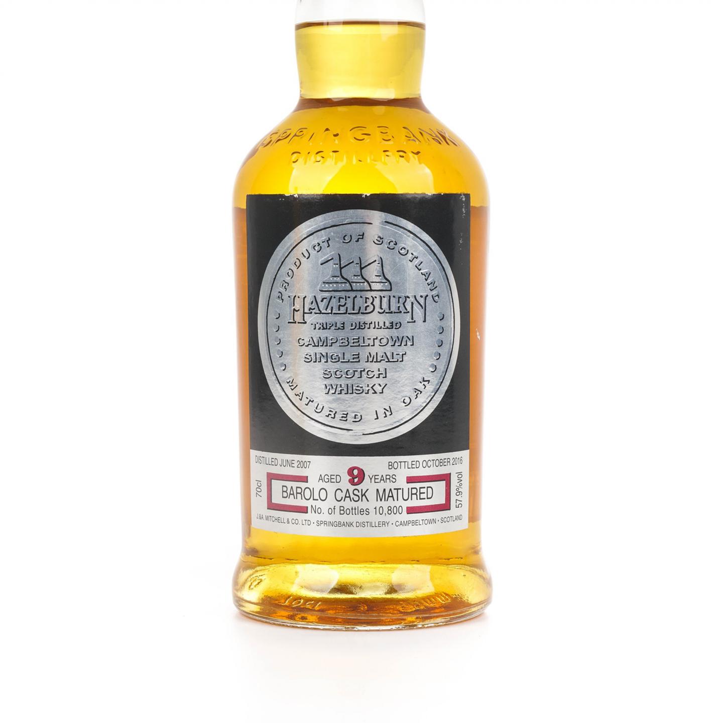 哈索本 9年 2007-2016 Barolo葡萄酒桶后熟
