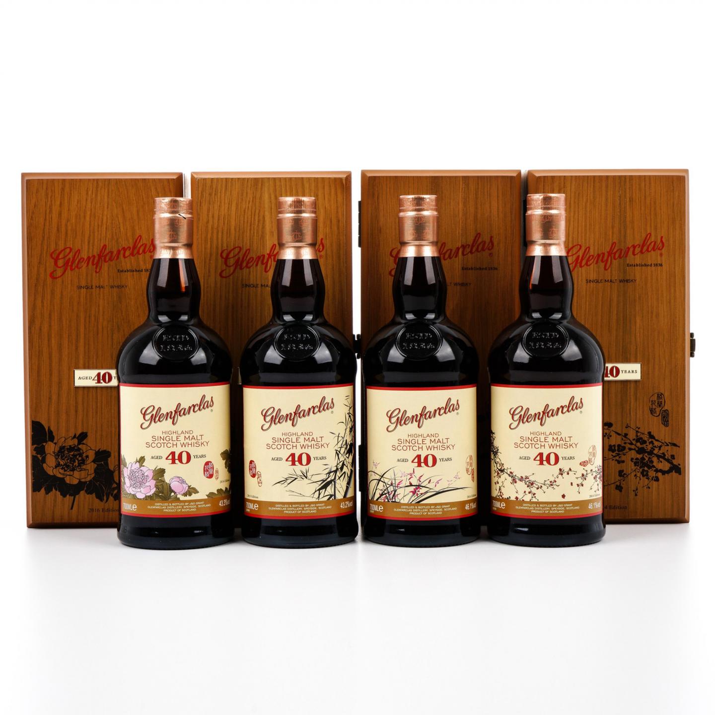格兰花格 40年 兰/竹/菊/梅 4支组