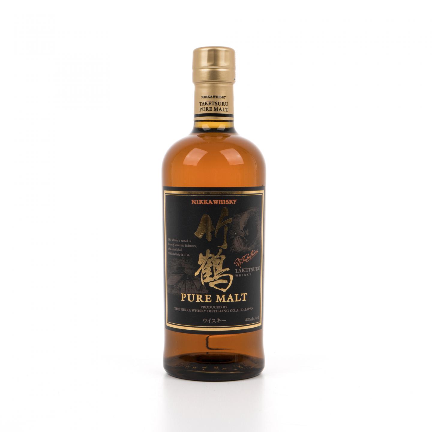 竹鹤 Pure Malt 黑标 700ml+180ml+50ml 3支组