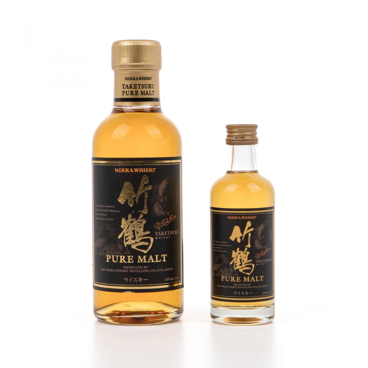 竹鹤 Pure Malt 黑标 700ml+180ml+50ml 3支组