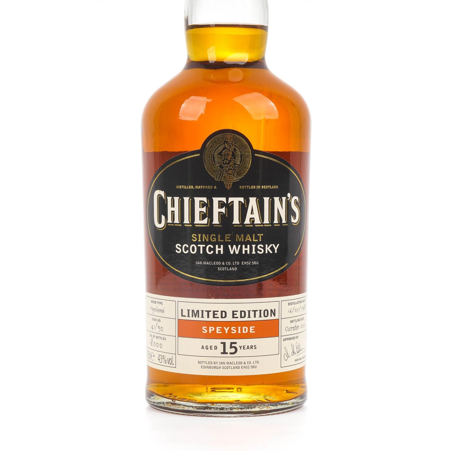 Chieftain's 15年 1988-2003 秘密斯佩塞 限量版