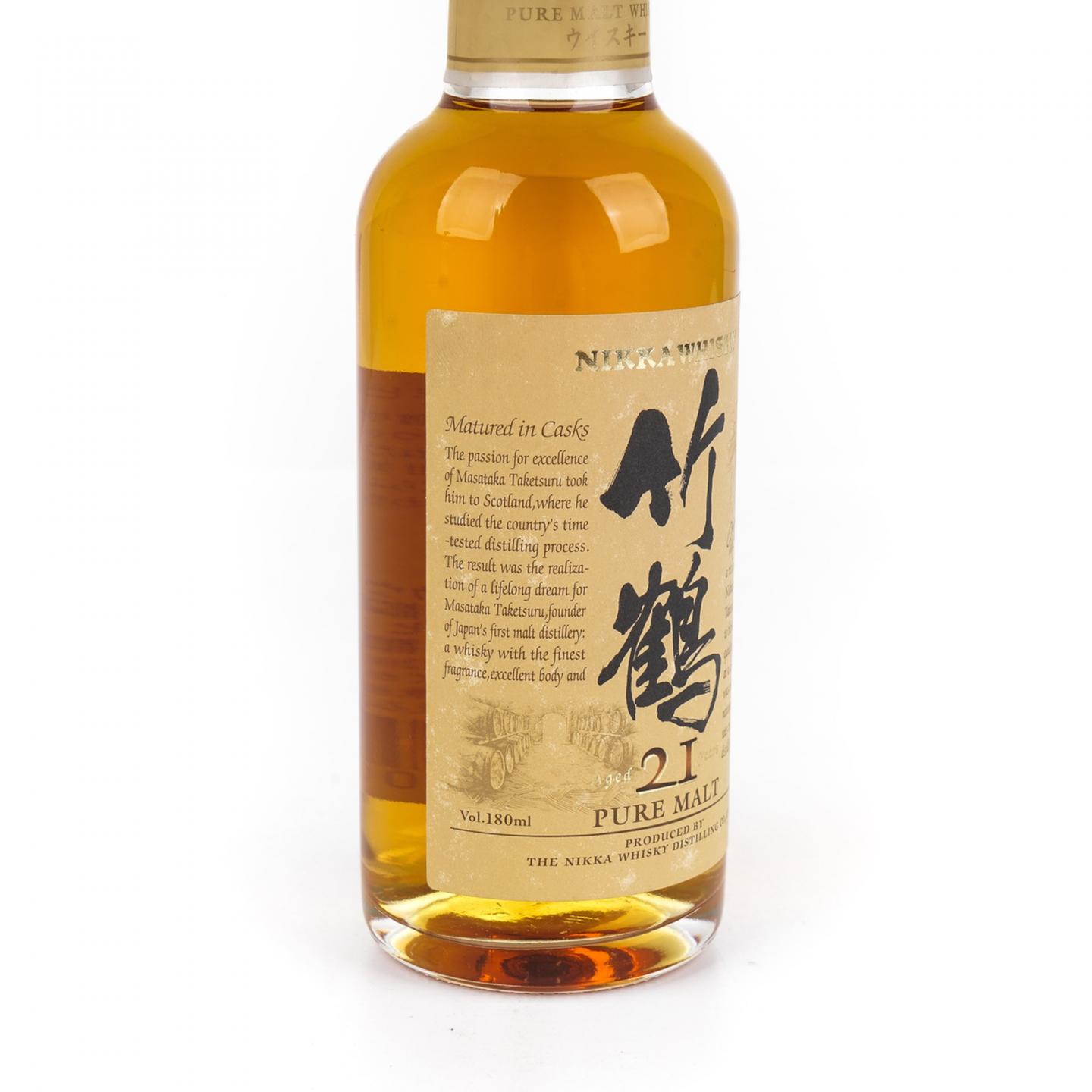 【中样】竹鹤 21年 Pure Malt 180ml