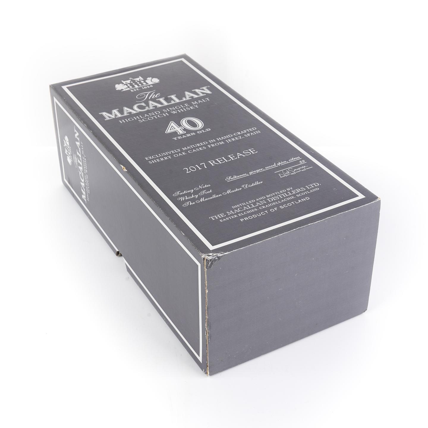 麦卡伦 40年 雪莉桶 2017版 750ml